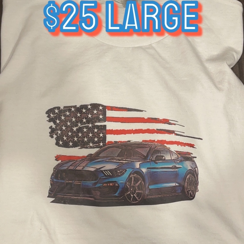 Flag and car shirt